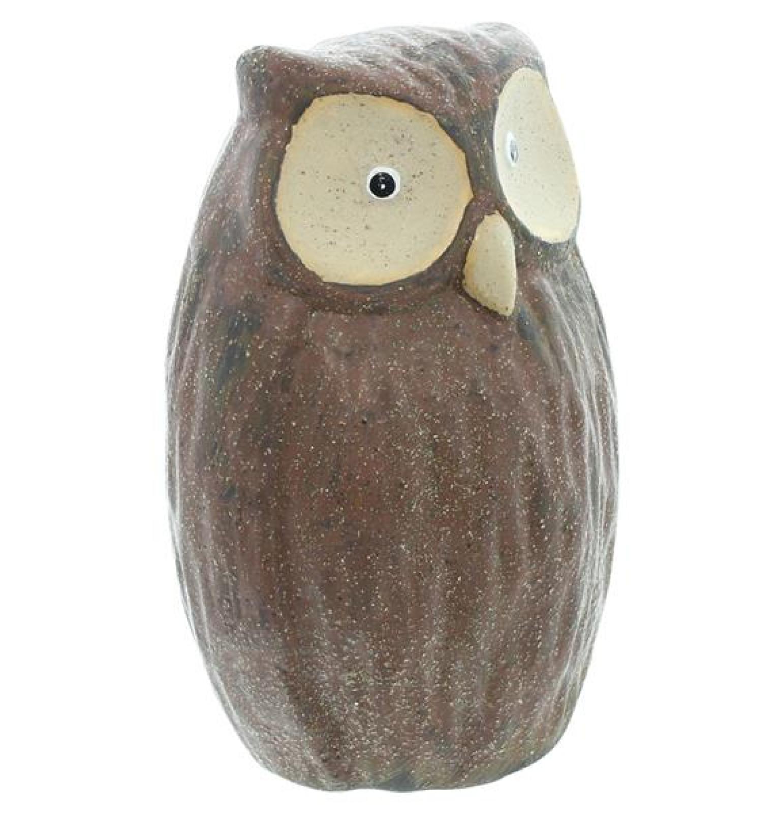 Dekofigur Eule "Mariella" aus Terracotta, 19 cm hoch, Dekoeule