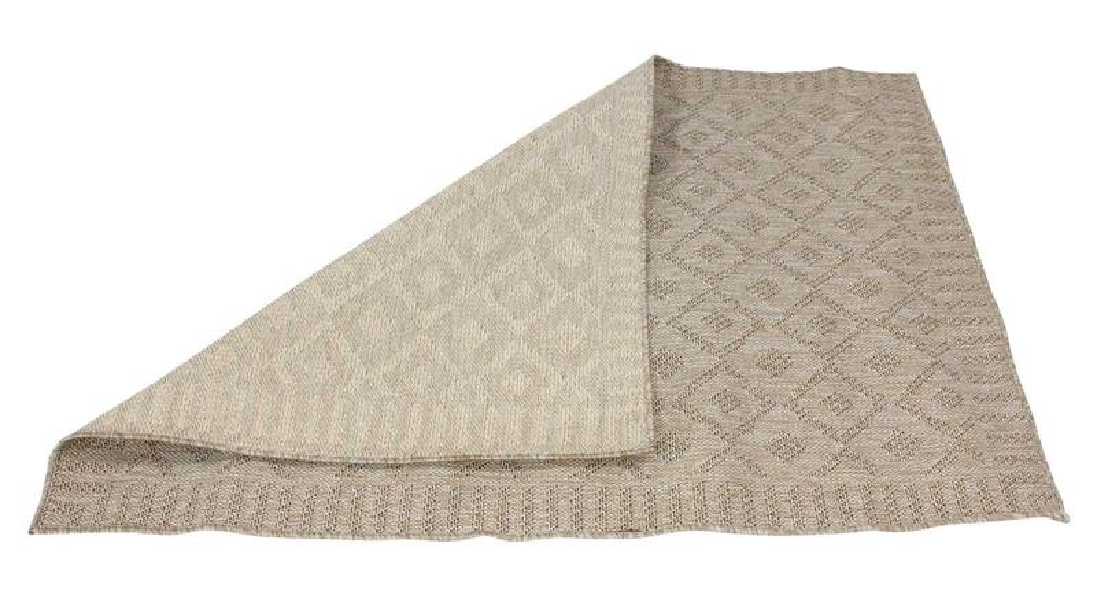 Outdoor Teppich "Naturally" aus PP, beige, 120x180 cm, wetterfest für Aussen, UV-beständig, für Garten, Balkon & Terrasse