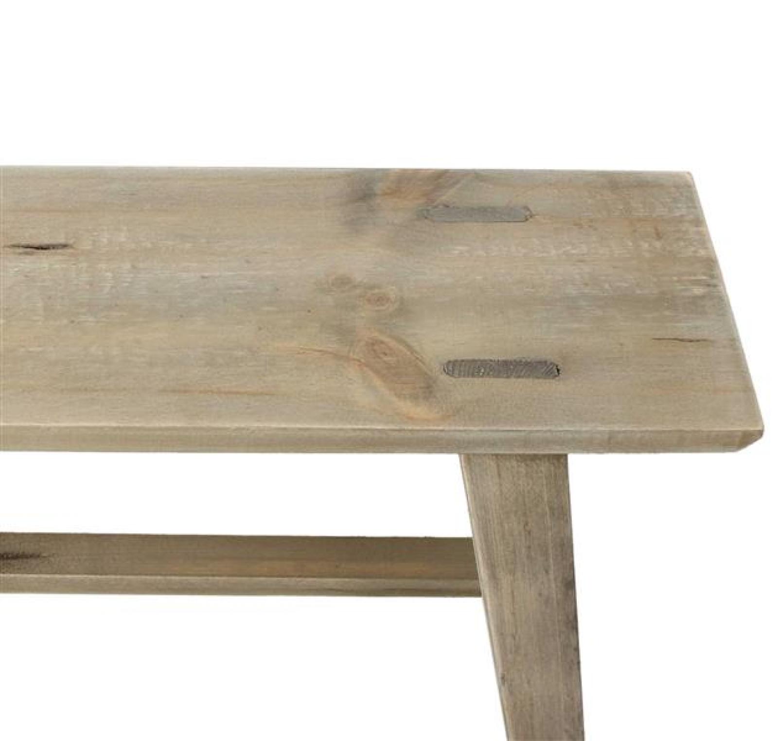 Hocker "Used Look" aus recyceltem Holz, Holzbank rustikal, Blumenständer, Blumenhocker, Gartendeko, Sitzhocker, Fußhocker