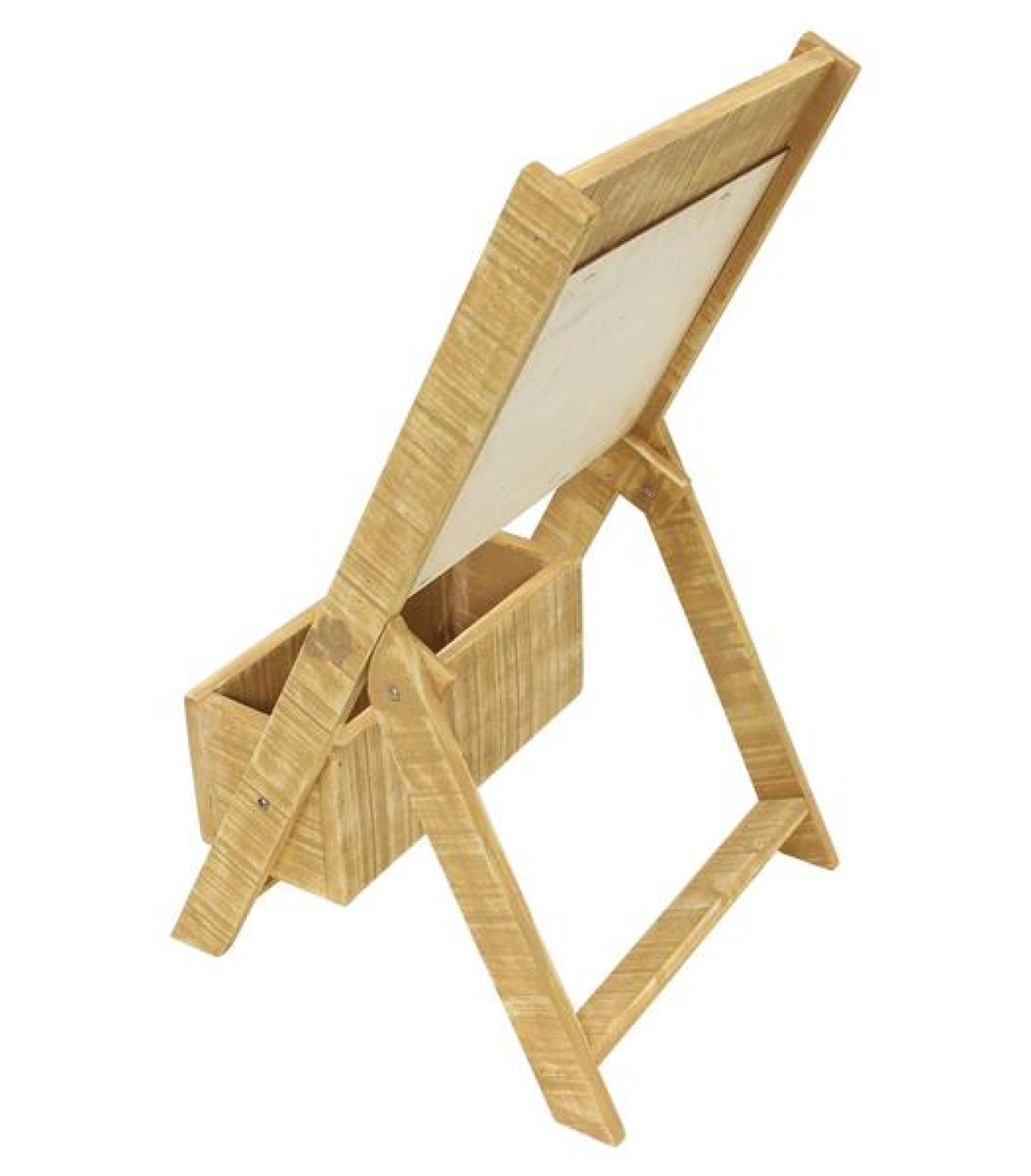 Tafel mit Pflanzkasten, klappbar, 67 cm hoch, Kreidetafel mit Blumenkasten, Kundenstopper