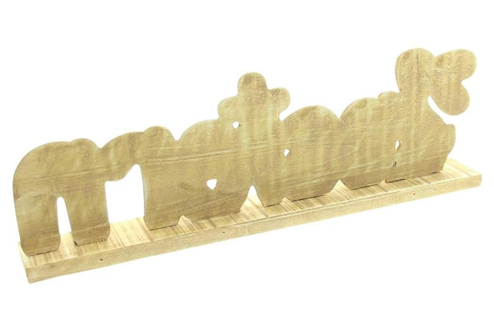 Schriftzug "Ostern" aus Holz, 40 cm breit, rustikal, Osterdeko, Deko Aufsteller, Holzbuchstaben