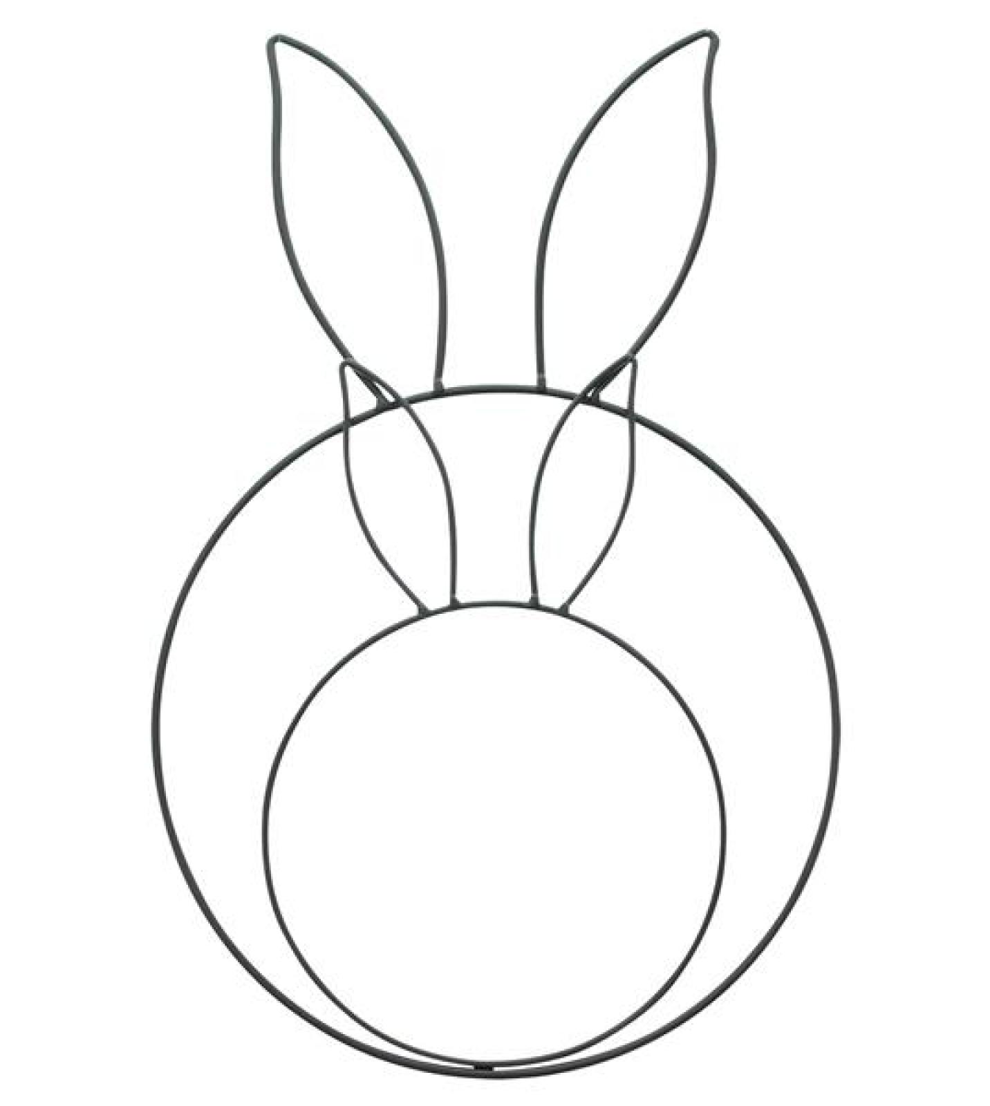 2x Dekohänger "Hase" Dekoring aus Metall, schwarz, 30 + 46 cm hoch, Hängedeko, Fensterdeko zum Aufhängen, Frühlingsdeko hängend