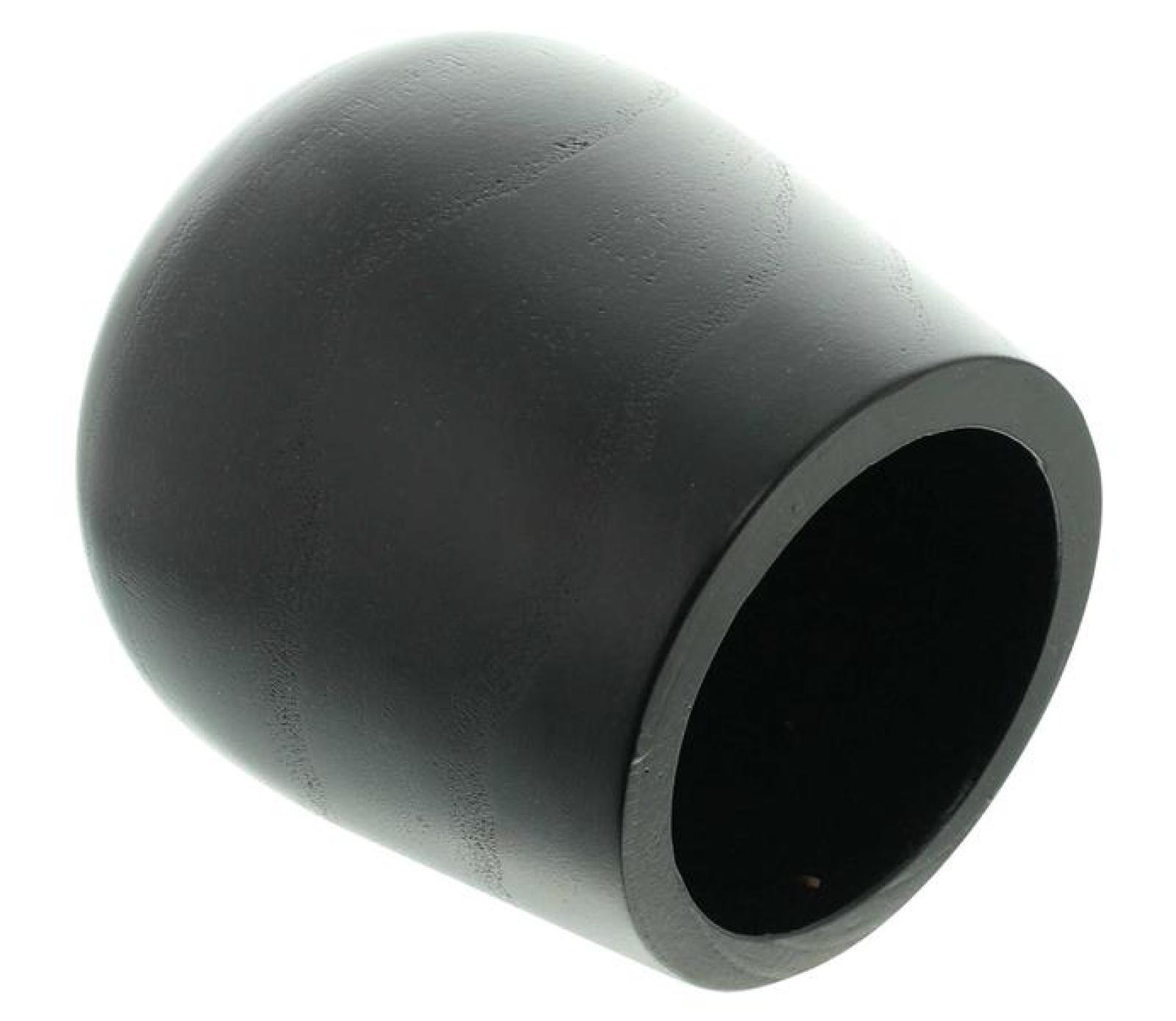 Dekovase "Black" aus Holz, schwarz, Holzvase, Übertopf, Tischvase, Vase