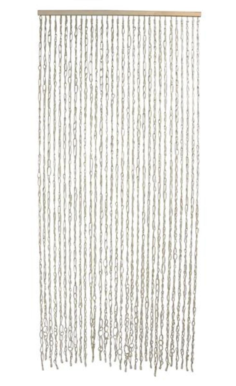 Türvorhang "Cotton" aus Baumwolle, 90x200 cm, Balkontür Insektenschutz Vorhang, Fliegenvorhang, Fadenvorhang