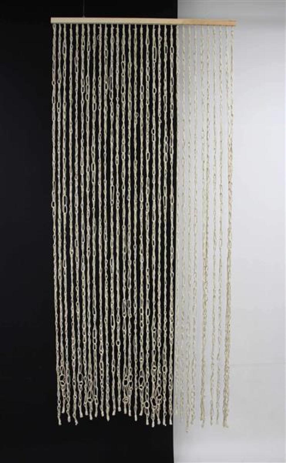 Türvorhang "Cotton" aus Baumwolle, 90x200 cm, Balkontür Insektenschutz Vorhang, Fliegenvorhang, Fadenvorhang