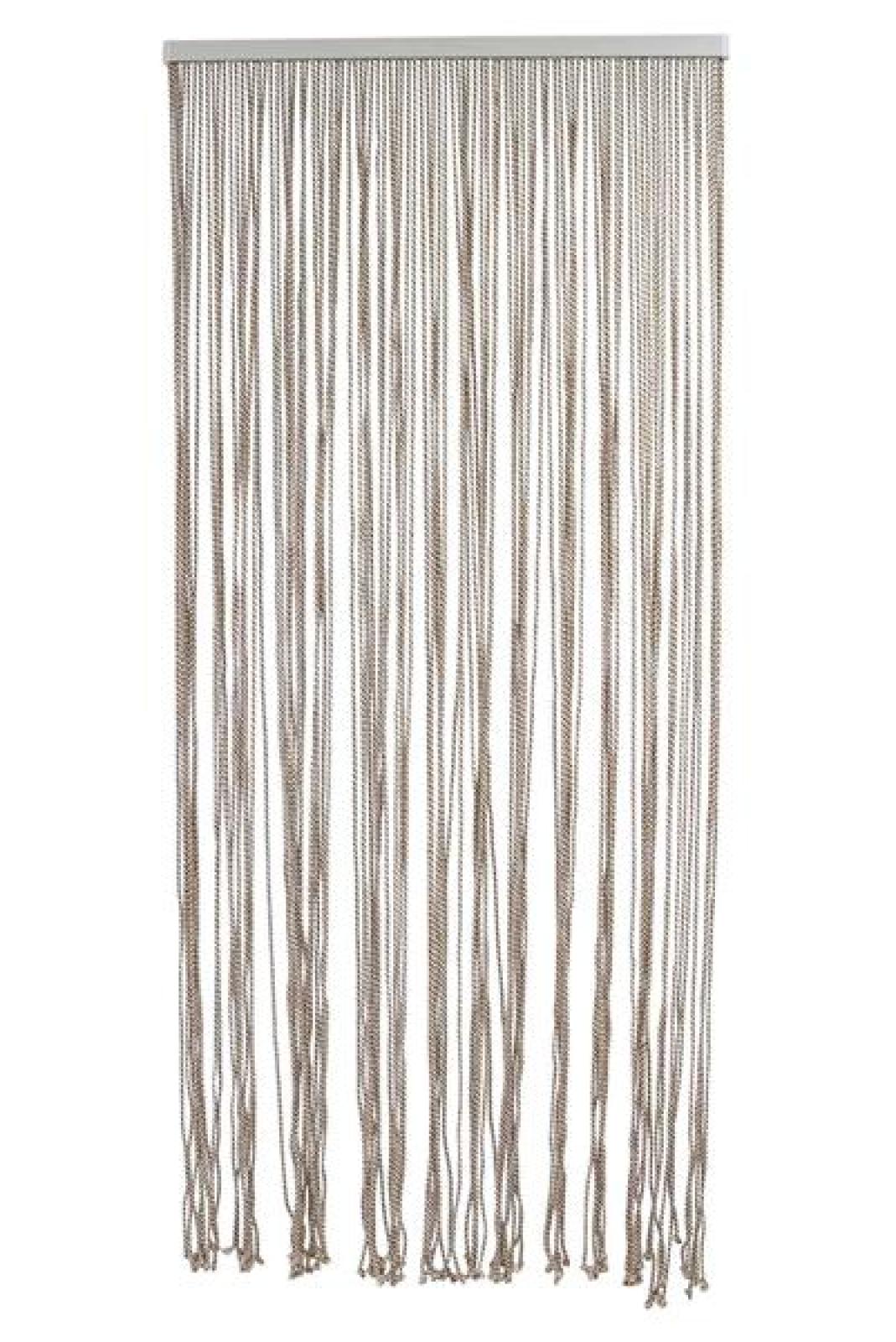 Türvorhang "Rope" aus Poly-Baumwolle, 90x200 cm, Balkontür Insektenschutz Vorhang, Fliegenvorhang, Fadenvorhang