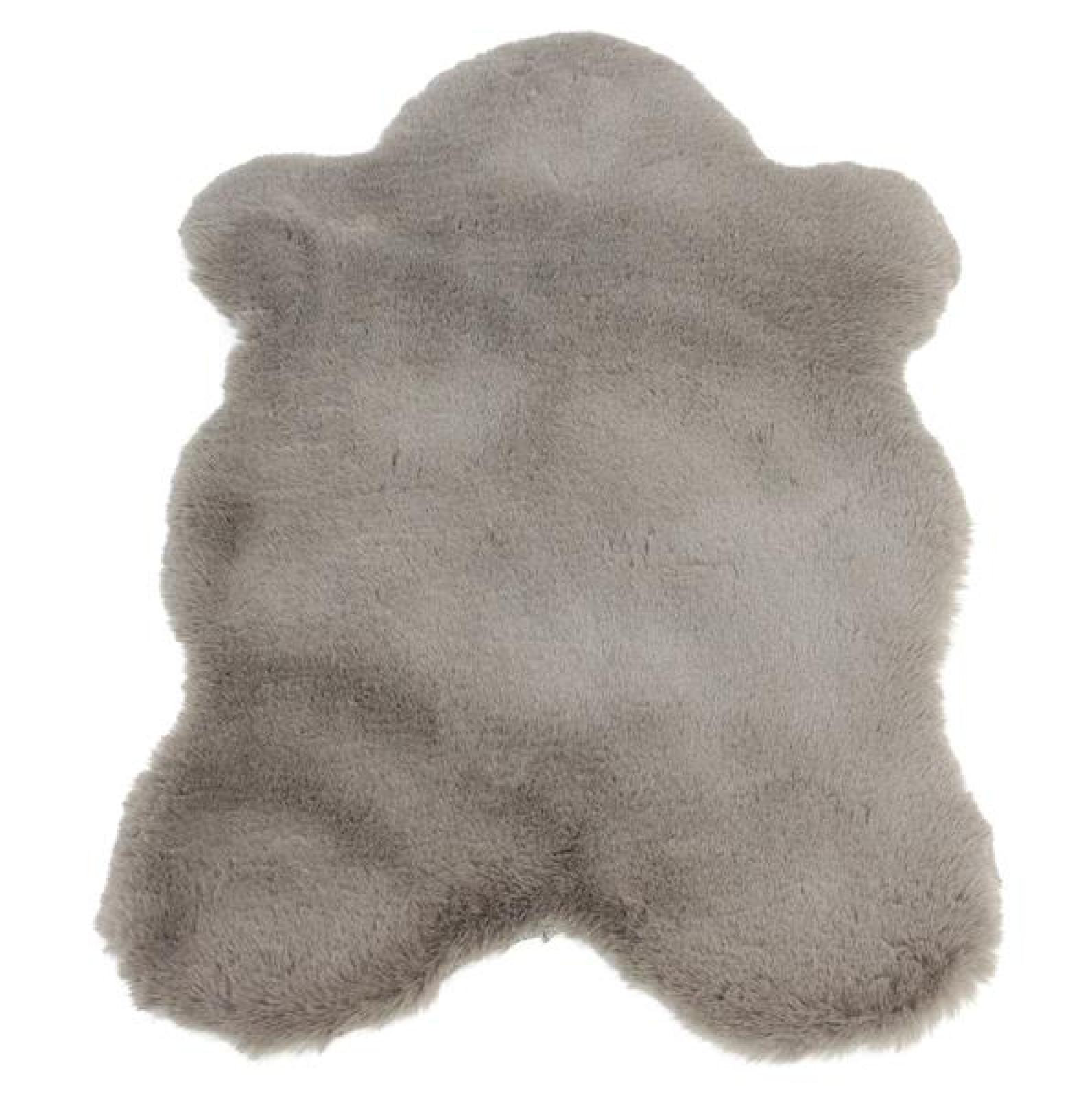 Kunstfell "Taupe" 90x60 cm, grau-braun, Dekofell, Teppich, Stuhlauflage