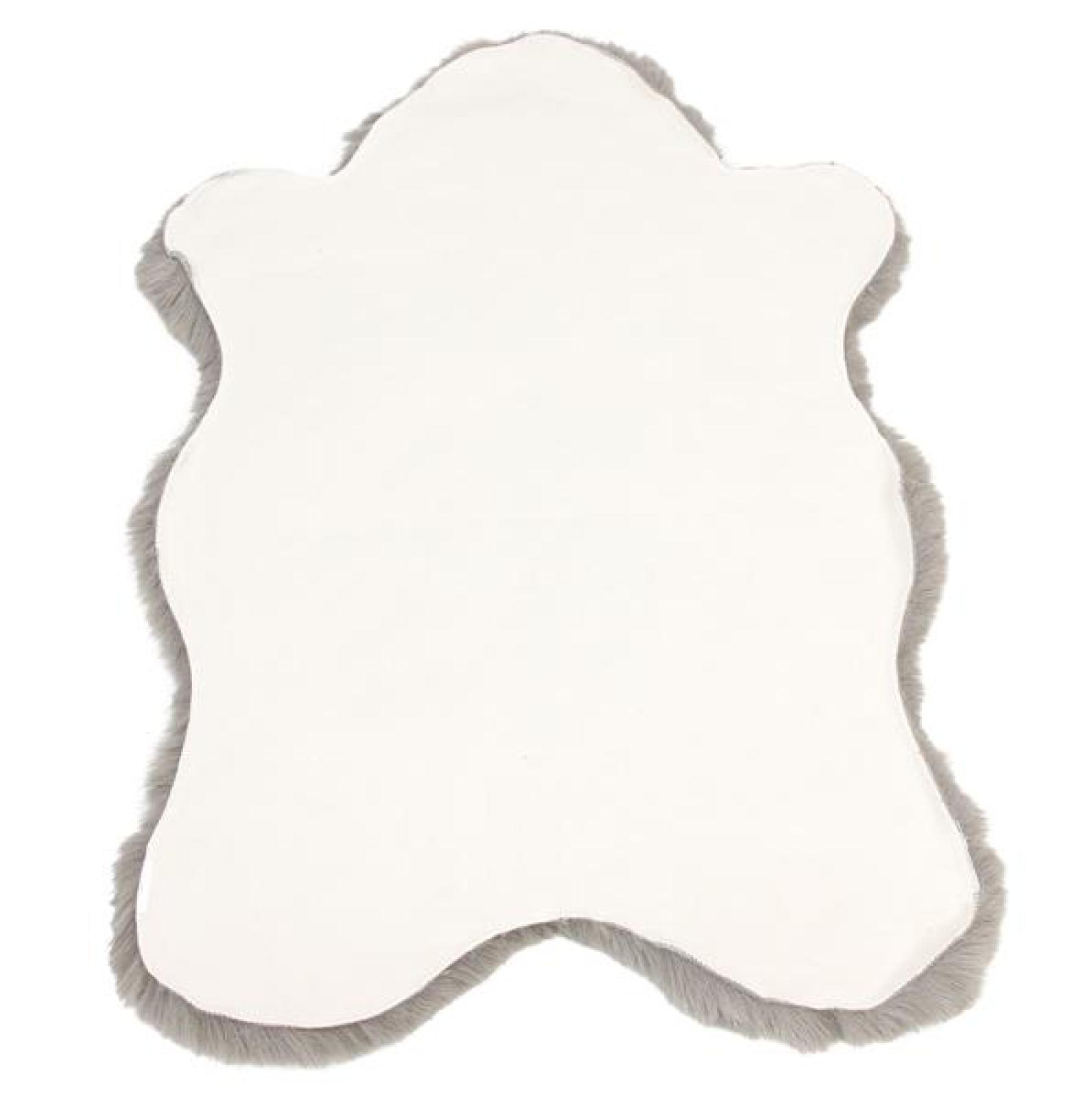 Kunstfell "Taupe" 90x60 cm, grau-braun, Dekofell, Teppich, Stuhlauflage