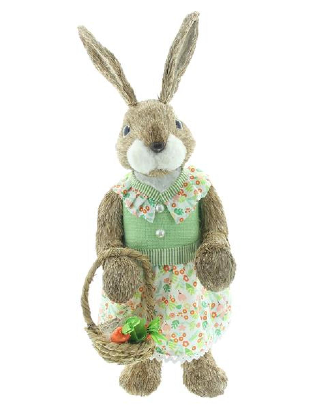 große Dekofigur "Frau Hase" 60 cm hoch, Osterhase, Osterdeko, Hasendeko