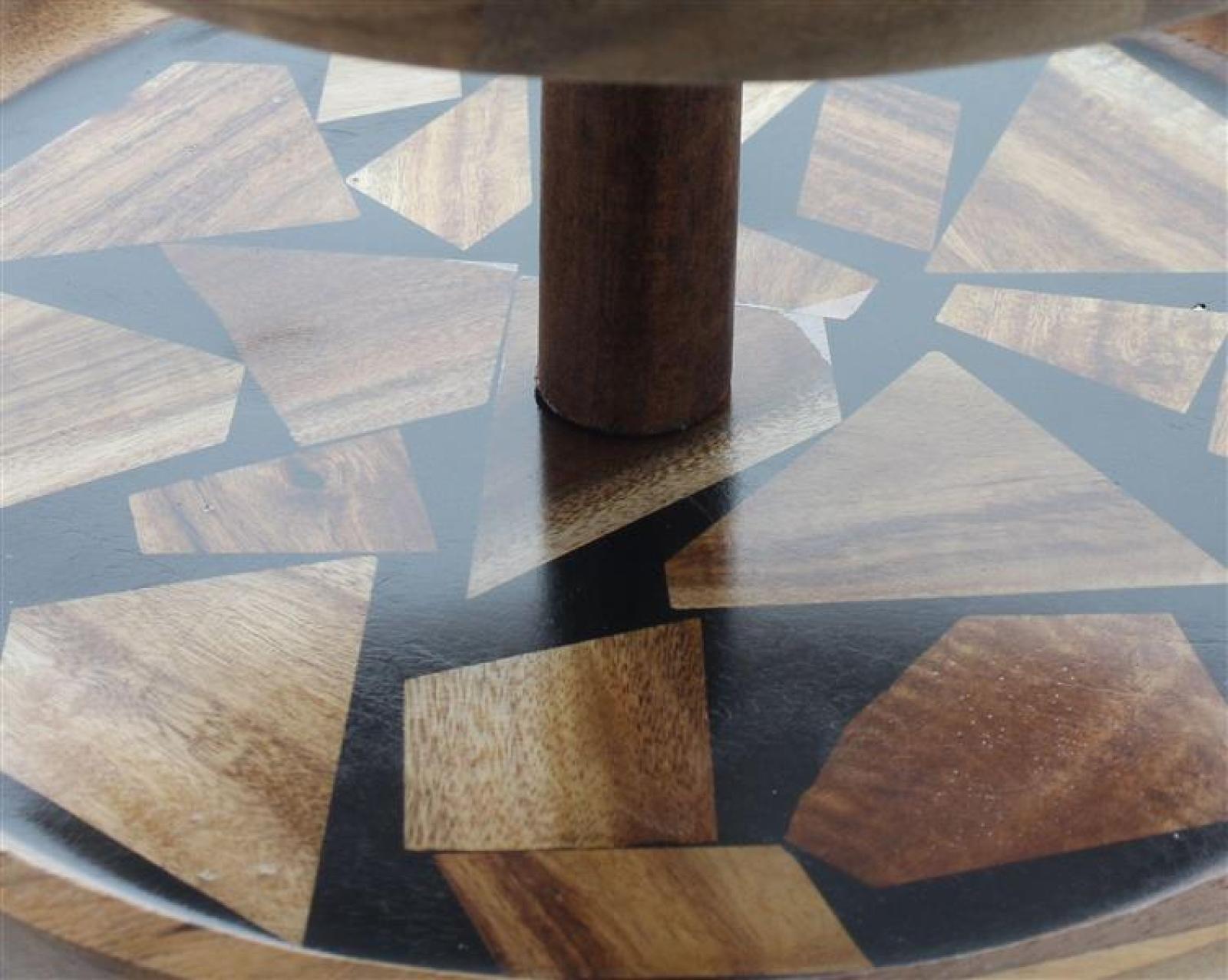 Etagere "Akazie" aus Holz 2 Etagen, mit Griff, Servierplatte für Obst & Gebäck, Cupcake Ständer