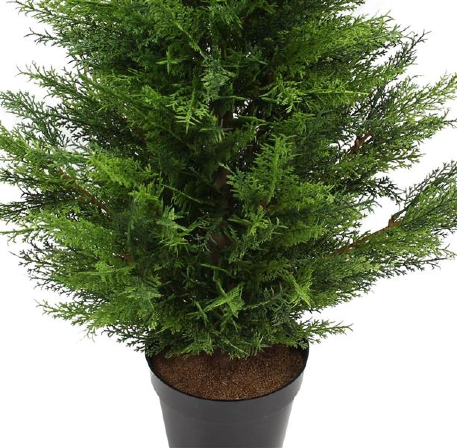 Kunstpflanze "Konifere" künstliche Pflanze wie echt, 91 cm hoch, Kunstbaum im Topf, Kunstpflanzen immergrün