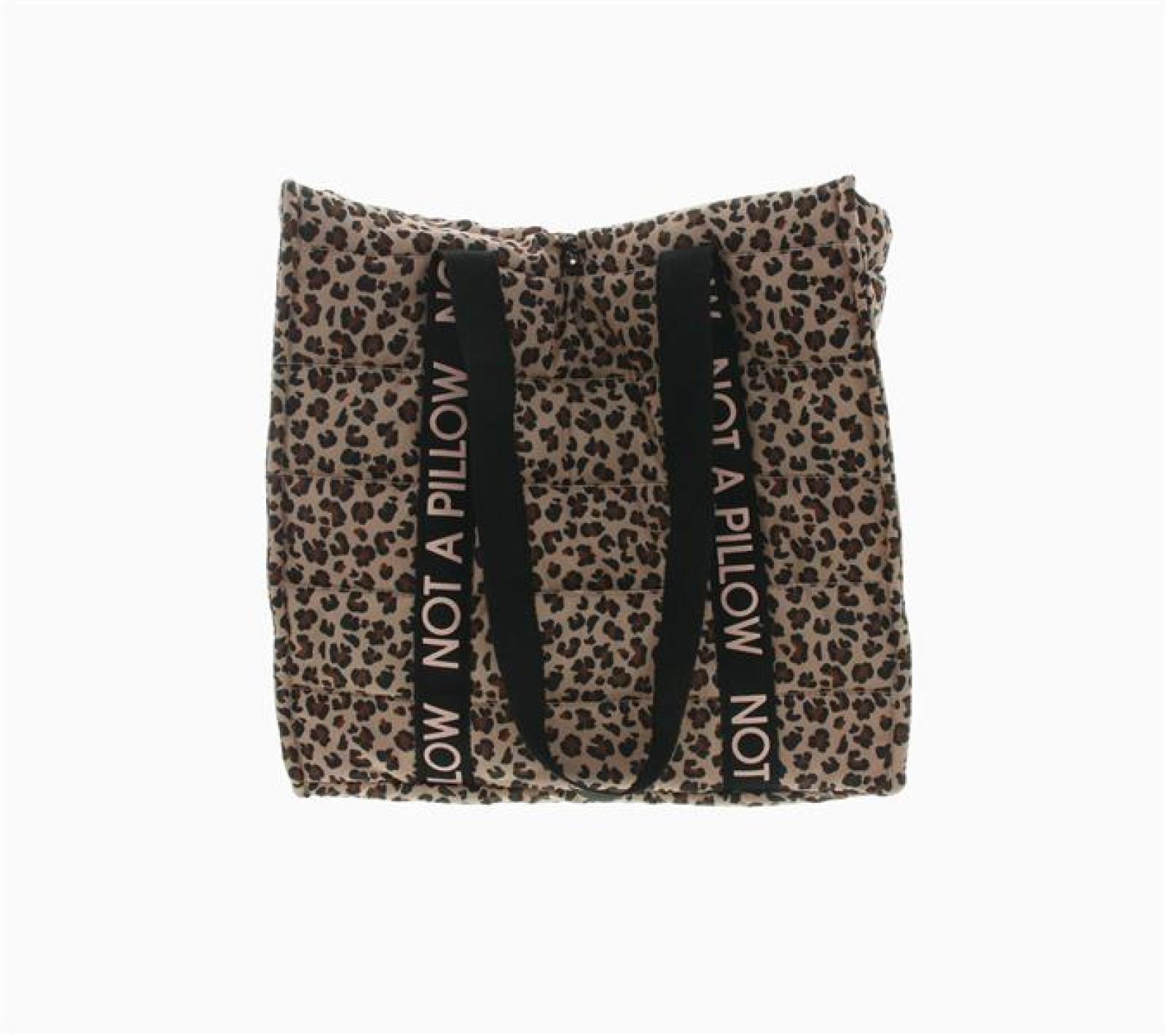 Tasche "Leo" wattiert, Shopper, Einkaufstasche Leopardenmuster, Schultertasche, Tragetasche, Leopard Handtasche, Strandtasche