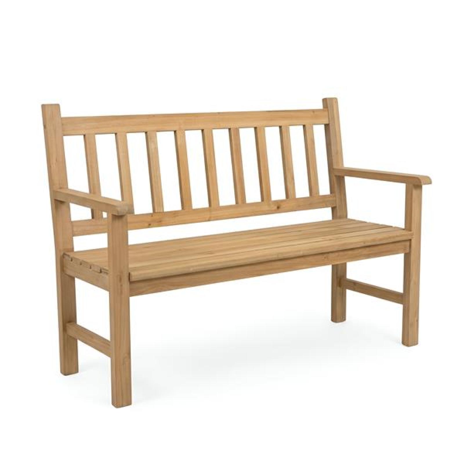 Sitzbank "Nature" aus Holz, 2-sitzer Gartenbank, Friesenbank, Holzbank, Bank für Garten, Balkon, Flur