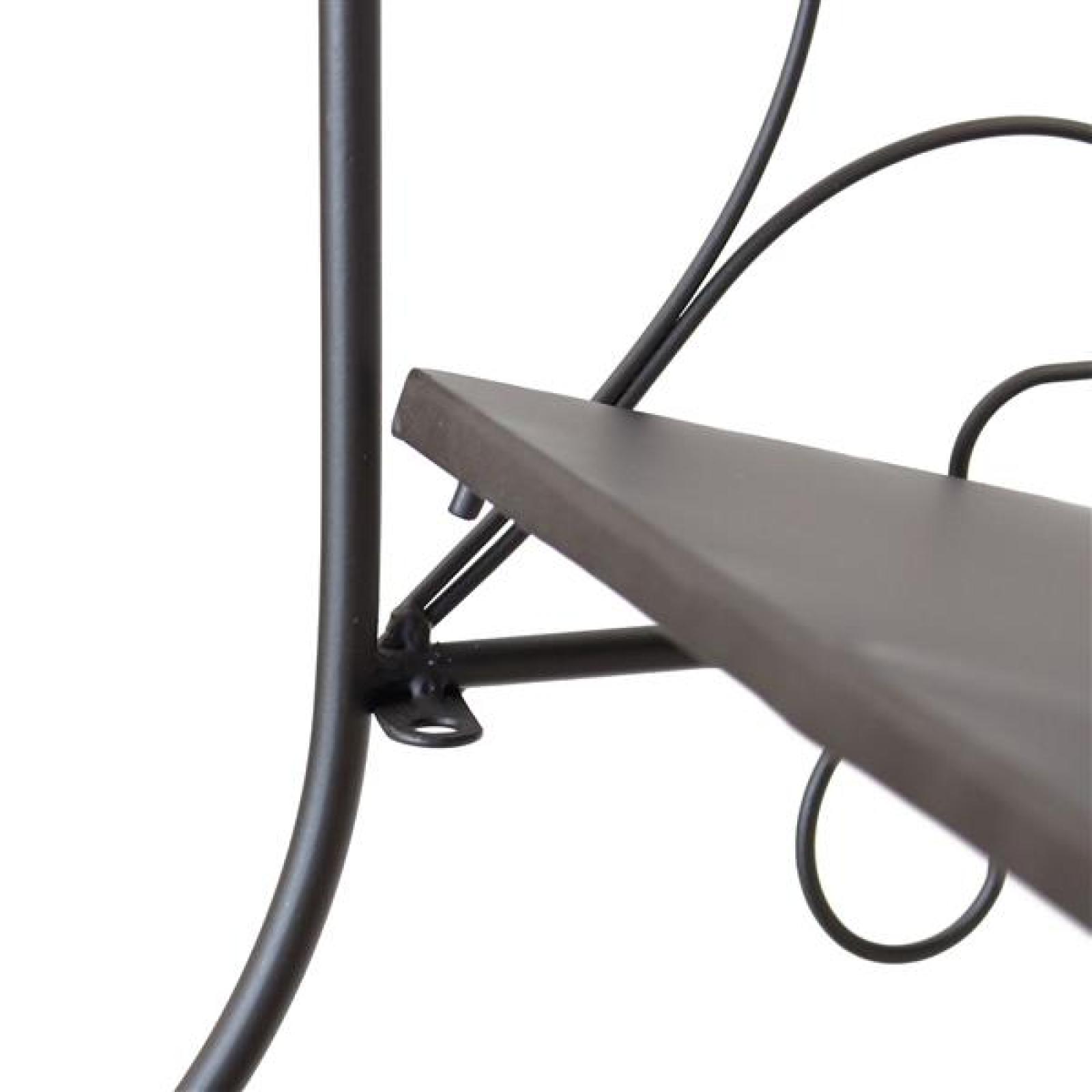 Regal "Toskana" aus Metall, braun, klappbar, 60x30x155 cm, Metallregal für Küche, Wohnzimmer, Pflanzen, Bücherregal im Antik Design, Standregal