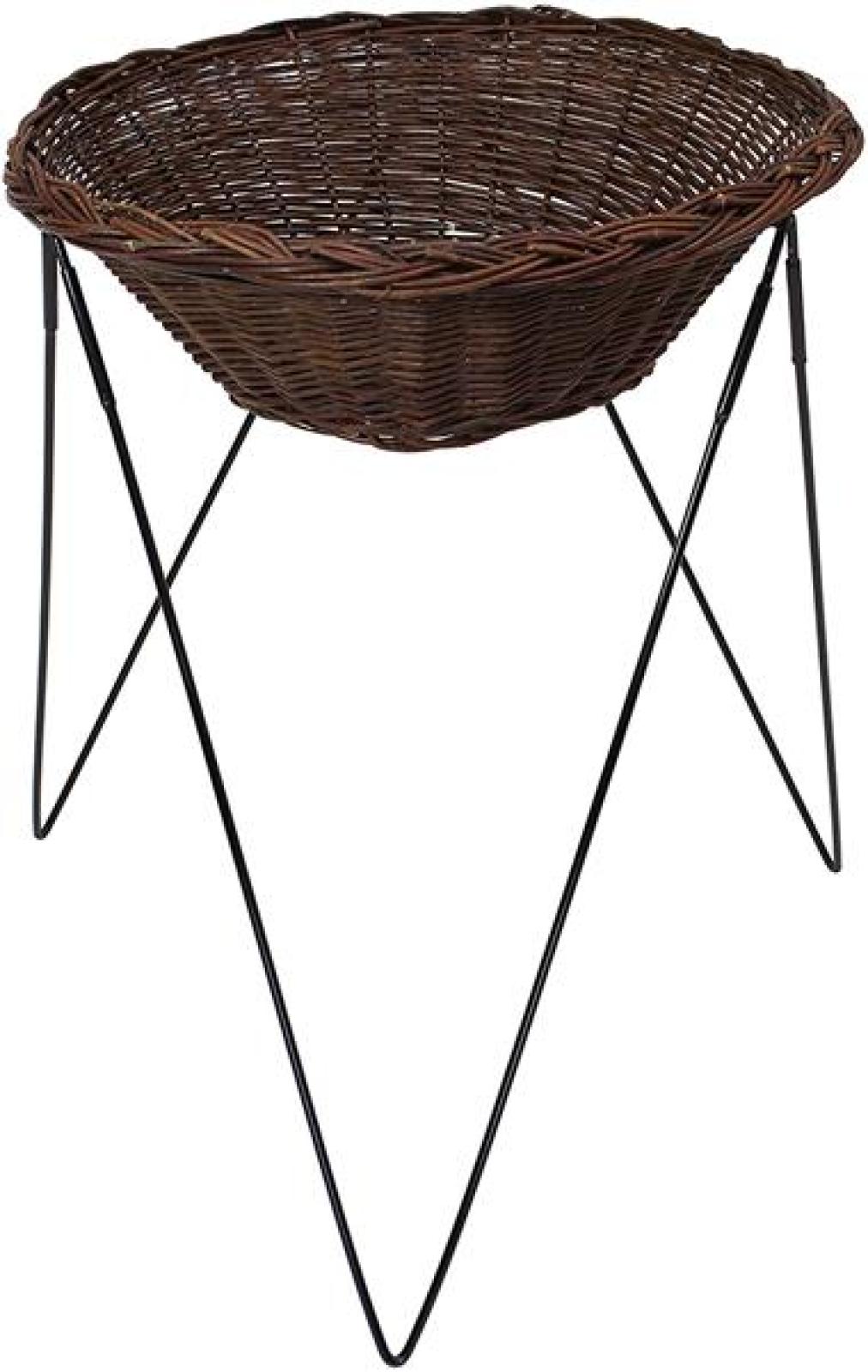 Verkaufsständer mit Weidenkorb Ø 68 cm, Warenkorb, Aktionskorb