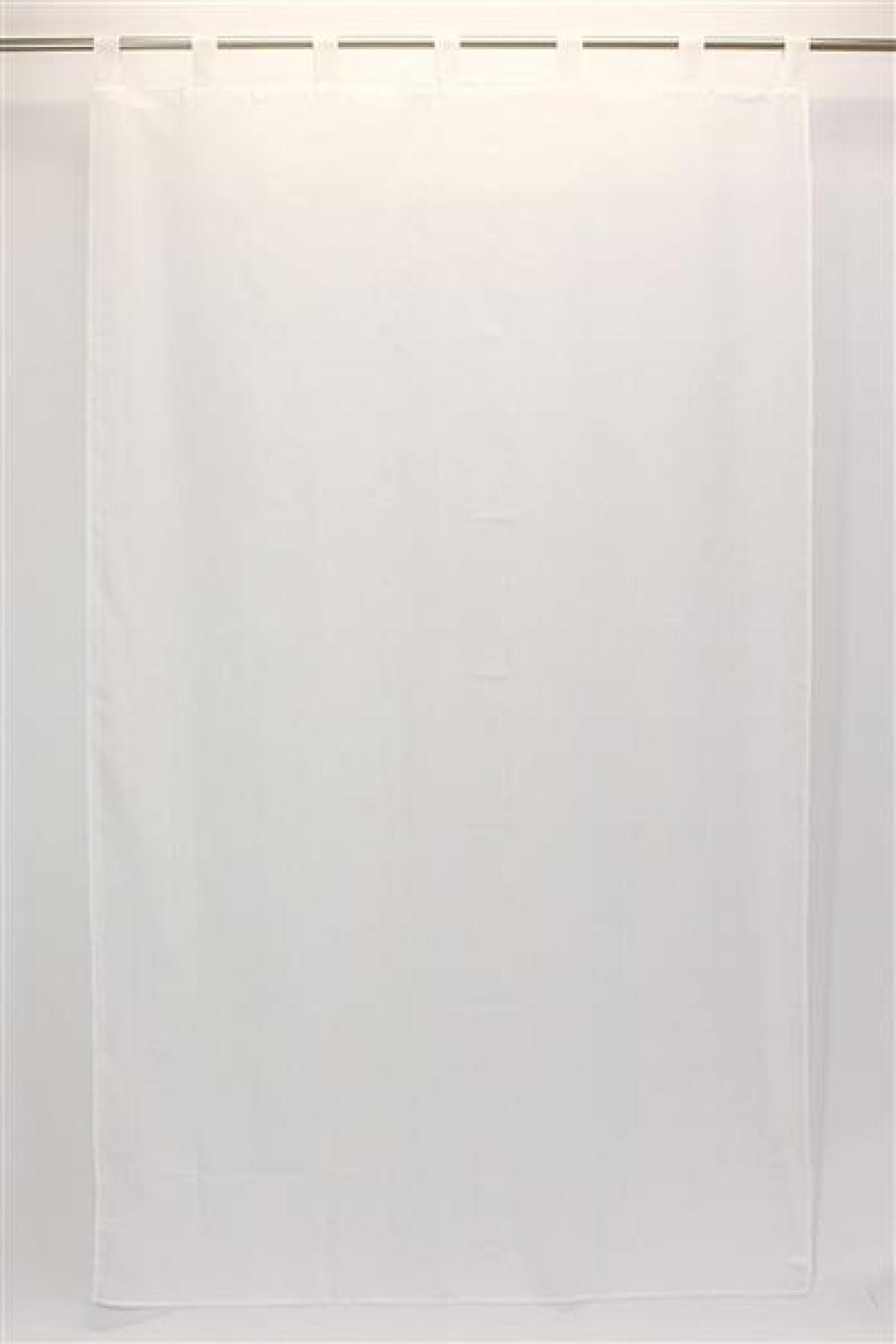 Dekoschal in Leinenoptik, weiß, 140x250 cm, Schlaufenschal
