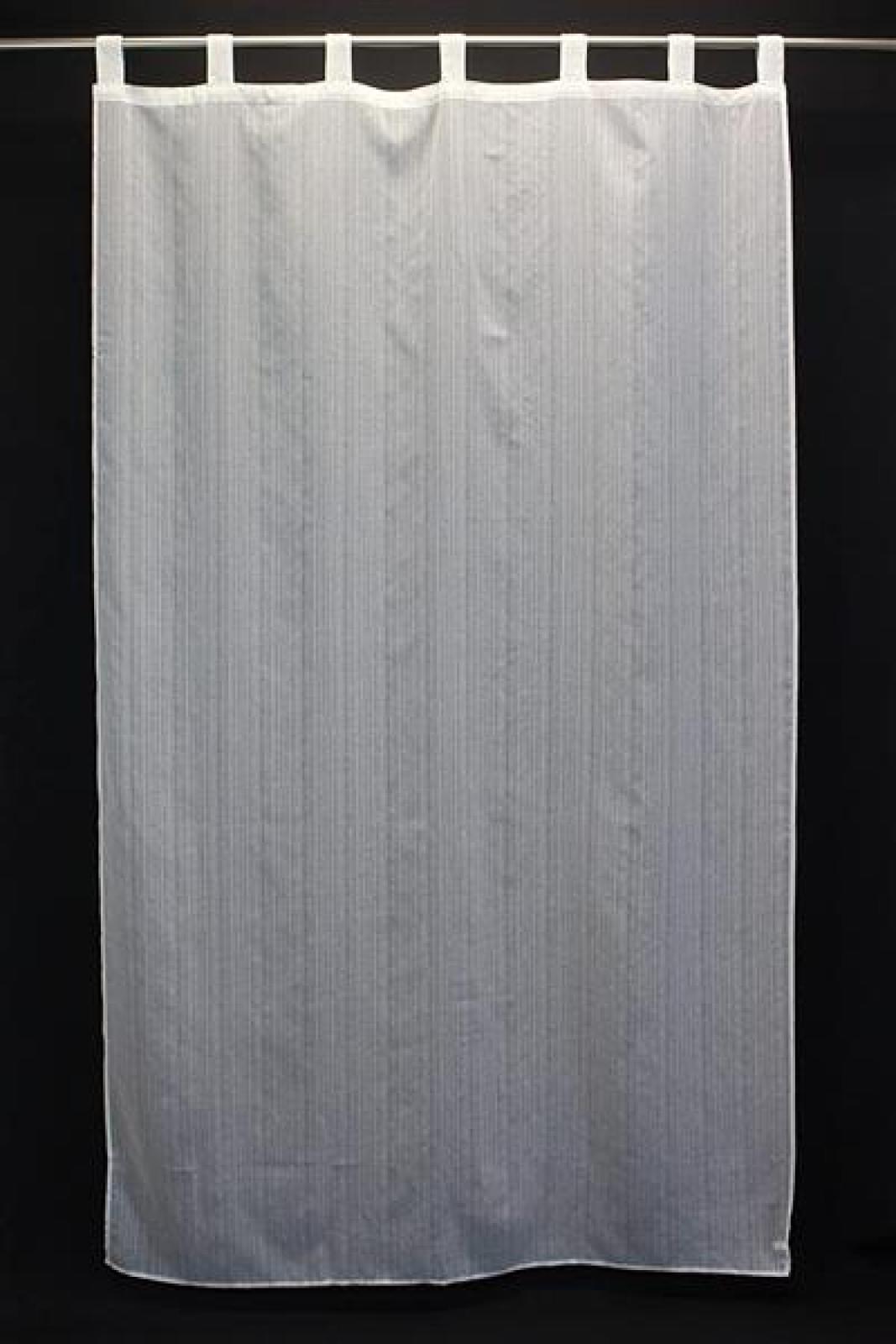 Dekoschal in Leinenoptik, weiß, 140x250 cm, Schlaufenschal