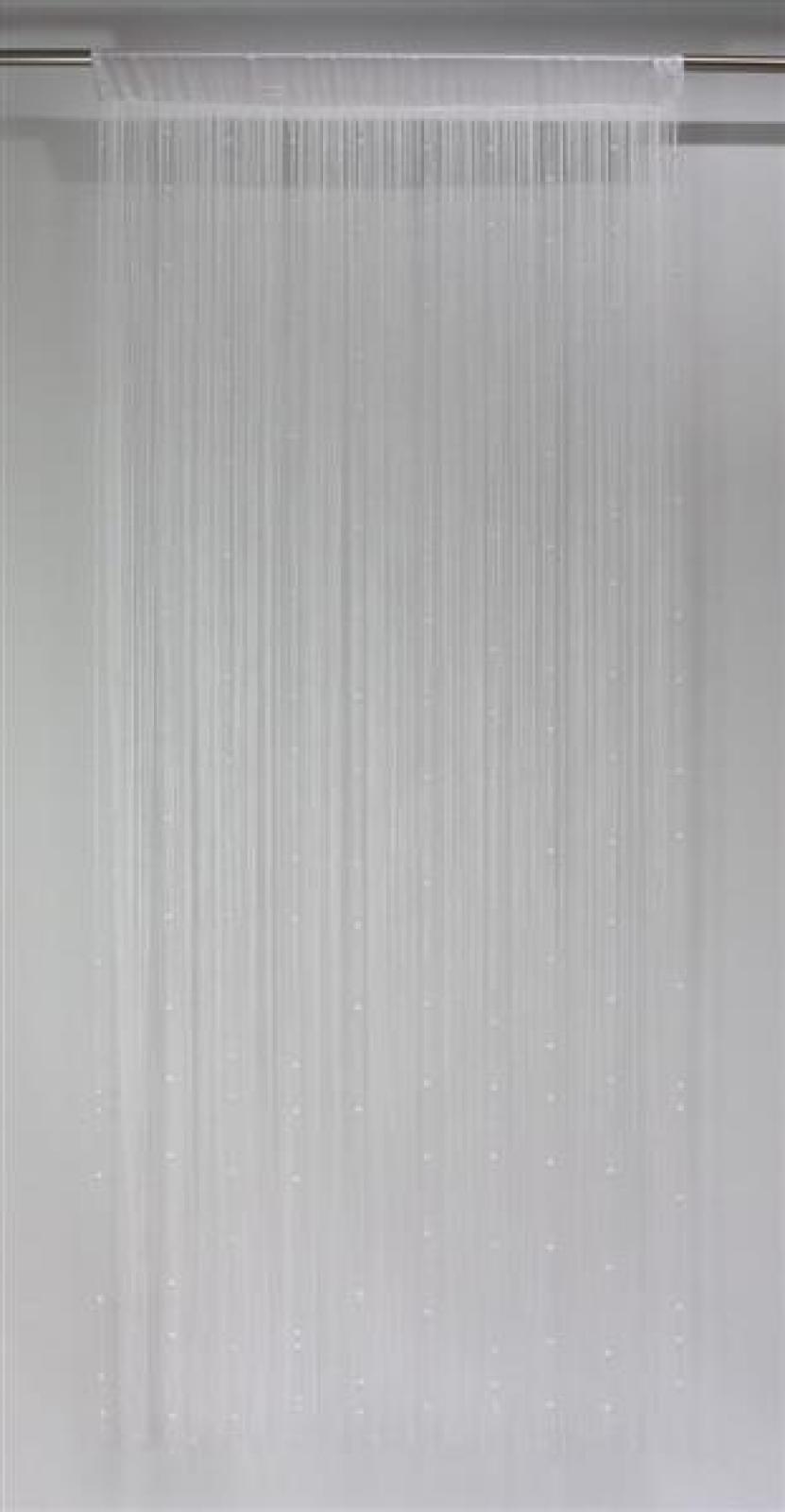 Fadenvorhang "Weiße Perlen" 90x205 cm, Balkontür Insektenschutz Vorhang, Türvorhang, Fliegenvorhang