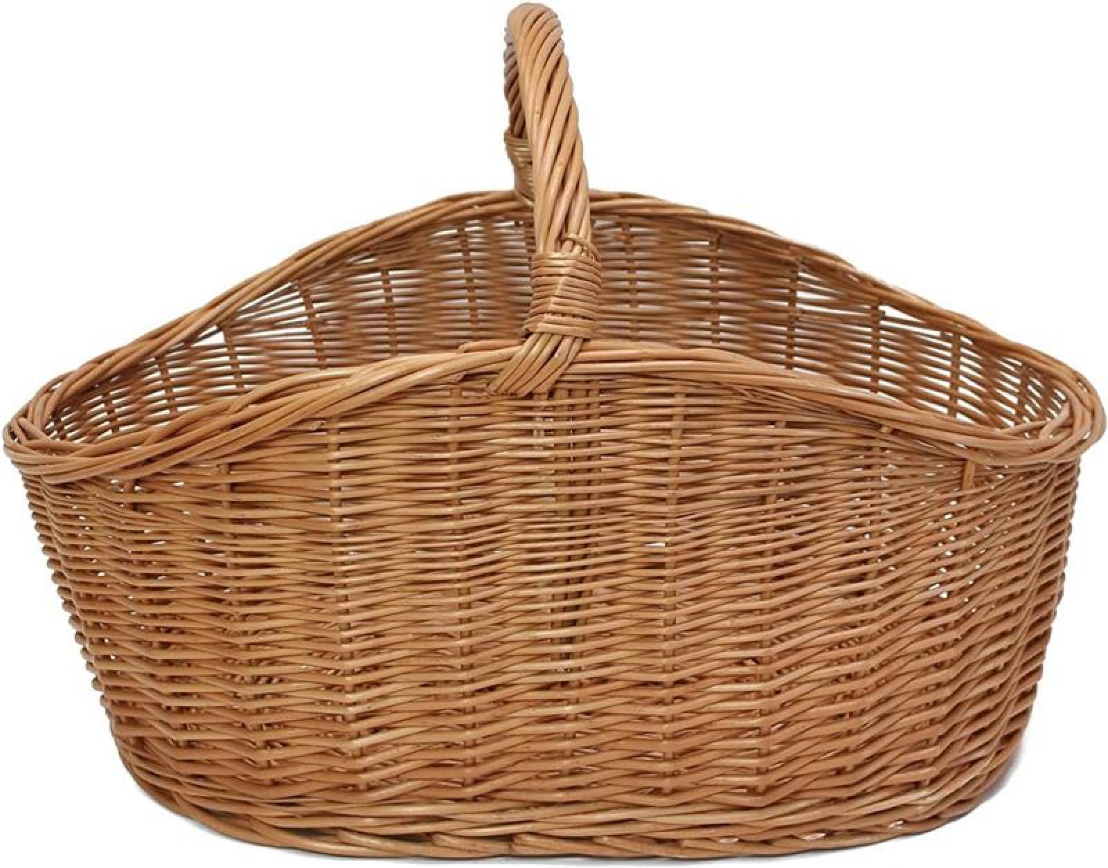 XXL Einkaufskorb "Maxi" aus Weide, 68x49 cm groß, Tragekorb, Erntekorb, Weidenkorb, Flechtkorb