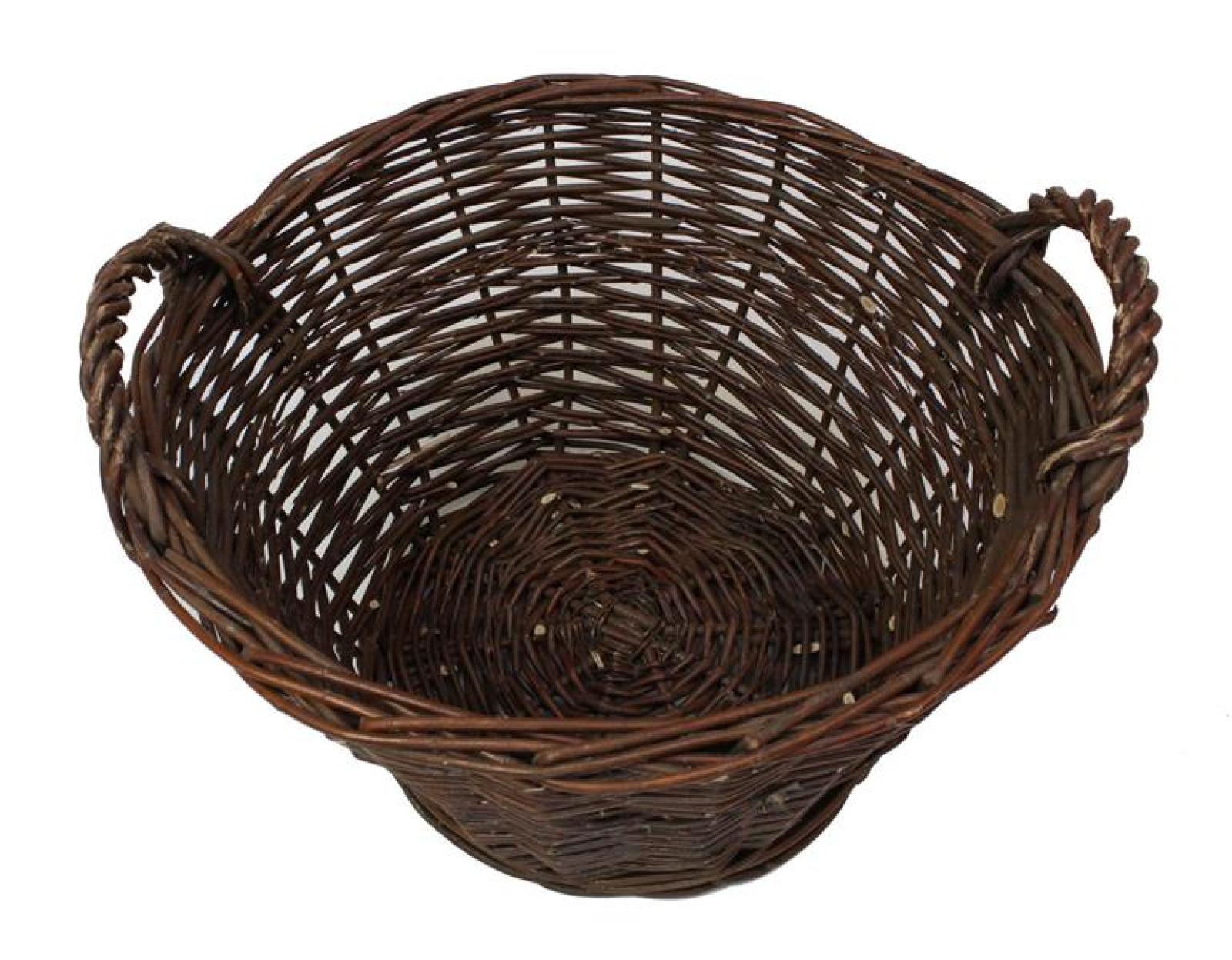 Füllkorb "Natur" aus Weide, Ø 50x28 cm, Erntekorb, Sammelkorb, Kartoffelkorb
