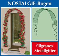 Rankbogen "Nostalgie" aus Metall, Rankhilfe, Rosengitter