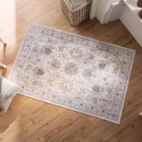 Teppich "Soft" 120 x 180 cm, beige / grau, rutschfest, Wohnzimmerteppich