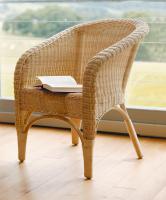 Rattansessel "Luxus" handgefertigt, Rattanstuhl mit hoher Rücksenlehne, Loungesessel, Korbsessel